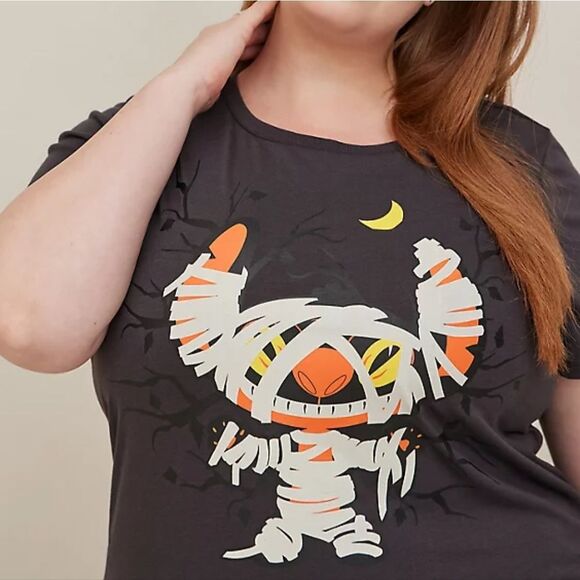 Torrid Disney Lilo and Stitch Plus Size 1X 14-16 Halloween Mummy T-Shirt Dress - Picture 3 of 7